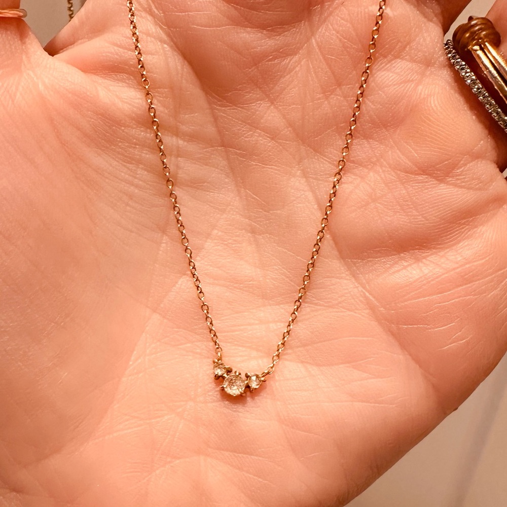 Catbird Sleeping Beauty 14K Rose Gold Necklace - Picture 5 of 14